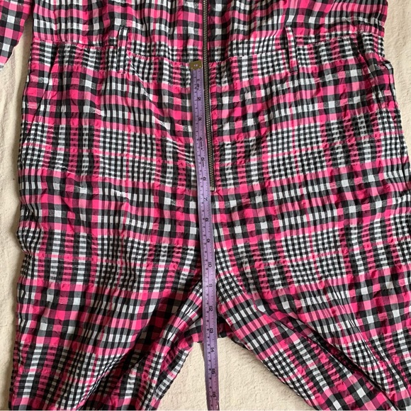 Pink plaid GANNI jumpsuit Size Small (DK 34) - Picture 12 of 12